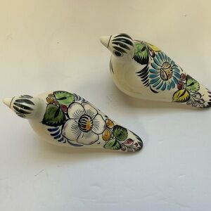 Vintage/ Tonala Folk Art Bird Mexican Hand Painted Colorful ceramic 1960s